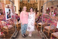Local artists Anne Egan and Penny Faux are inviting visitors to get a small taste of the experience of refugees through portraits and other media in an interactive installation. There have been contributions to ‘Don’t Lose Heart’ from all over the world Friday 26 August 2016 at St Michaels Church in Bath. PHOTO BY: PAUL GILLIS (www.paulgillisphoto.com) paul@paulgillisphoto.com